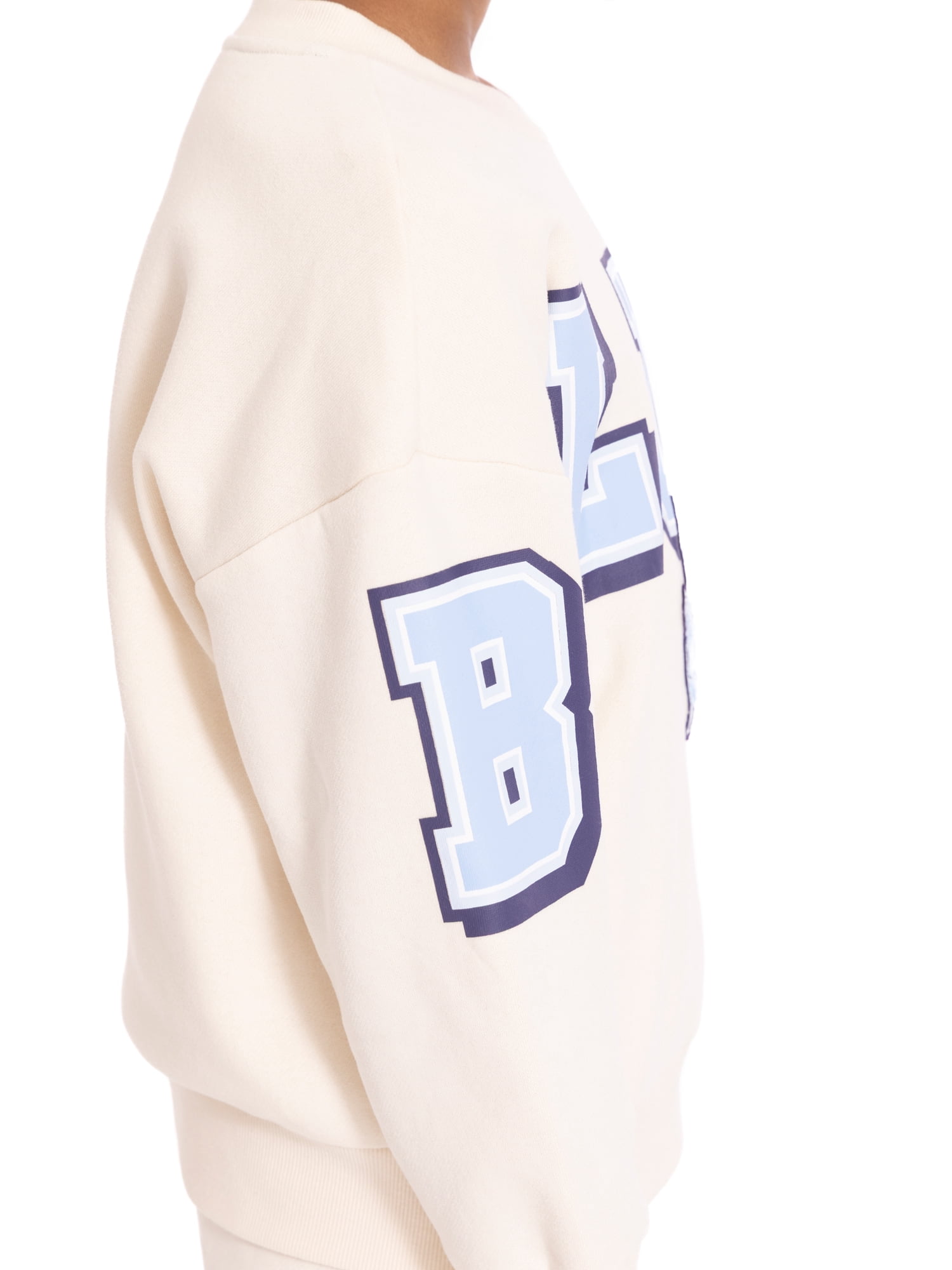 Bluey Boys Long Sleeve Graphic Crewneck Sweatshirt with Matching Short, 2-Piece Set, Sizes 4-12