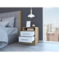 thumbnail image 2 of TUHOME Eter Nightstand Engineered Wood Nightstands in  Multi-color, 2 of 11