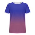 thumbnail image 5 of T-shirts Fins pour Hommes, Mode Dégradée, Manches Courtes, Col Rond, Basiques, Confortables et Respirants pour Usage Quotidien, 5 of 5