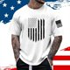 thumbnail image 2 of Playera Para Hombre, Camiseta De Manga Corta Con Cuello Redondo Y Estampado Del Día De La Independencia Para Hombre, Camiseta Floral De Moda, Camiseta De Fondo, 2 of 4