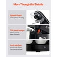 thumbnail image 6 of 5QT Dough Mixer, 10+ Speed Kitchen Mixer, Tilt-Head Food Mixer with Stainless Steel Bowl, Dough Hook, Wire Whip & Beater - Black, 6 of 9