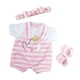 thumbnail image 1 of Disfraz de muñeca JC Toys Berenguer Boutique con rayas rosas, 1 of 3