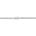 thumbnail image 4 of 14K White Gold 2mm White Gold Byzantine Chain 16 Inch, 4 of 5
