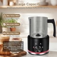 thumbnail image 2 of Electric Milk Frother and Steamer, 16.9 OZ 4-in-1 Magnetic Rotating Foam Maker for Coffee Hot Cold with Stainless Steel Cup, 2 of 8