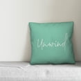 thumbnail image 2 of Creative Products Unwind Script Mint 16x16 Indoor / Outdoor Pillow, 2 of 2
