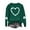 Green, variant on Herrnalise Women's St. Patrick's Day Clover Printed Tops Irish Shamrock Sweatshirt Long Sleeve Slouchy Pullover Tops Gear up for greatness for less