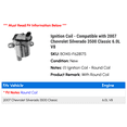 thumbnail image 2 of Ignition Coil - Compatible with 2007 Chevy Silverado 3500 Classic 6.0L V8, 2 of 2