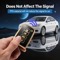 thumbnail image 4 of Key Fob Cover Compatible with Fit for Toyota Avalon Camry Corolla RAV4 Sequoia Highlander 4Runner 2011-2019 4 Button Soft TPU Keychain Case Holder Protector,A Black, 4 of 6