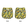 thumbnail image 3 of KLL Orange and Lemon Pattern Shorts Women,Athletic Shorts High Waisted Running Shorts Pocket Sporty Short Gym Elastic Workout Shorts-Medium, 3 of 7