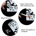 thumbnail image 2 of Tree Stencil Template Bird Large 11.8x11.8 Inch Reusable Sign Home Decor for Painting on Wood Wall Scrapbook Card Floor Drawing, 2 of 7