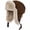 Chocolate, variant on Aviator Trapper Ushanka Genuine Shearling Hat for Men & Women Sheepskin Leather Winter Bomber Hat with Ear Flaps (US, Alpha, Medium, White)