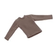 thumbnail image 2 of Chemise à Manches Longues Mini Échelle 1/12 Durable Mode Décontractée Uniforme Costume Gris, 2 of 8