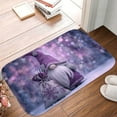 thumbnail image 5 of 1pc Purple Christmas Gnome Absorbent Non-Slip Bathroom Thickened Flannel Rug Decor,Soft,Quick Drying,Suitable For Indoor/outdoor Use,Bathrooms,Bedrooms,Kitchens,Terrace,Laundry Rooms,16"x24", 5 of 9