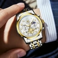 thumbnail image 5 of OLEVS Watches for Men Classic with Date Business Dress Luxury Digital Gold/Black/Blue Waterproof Luminous Mens Wrist Watches Analog Two Tone Stainless Steel Male Reloj para Hombre, 5 of 10