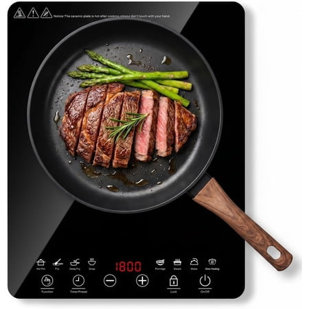 Protable Induction Cooktop, 1800w Hot Plate Electric Stove