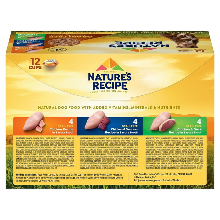Nature's recipe grain top free 24 lb