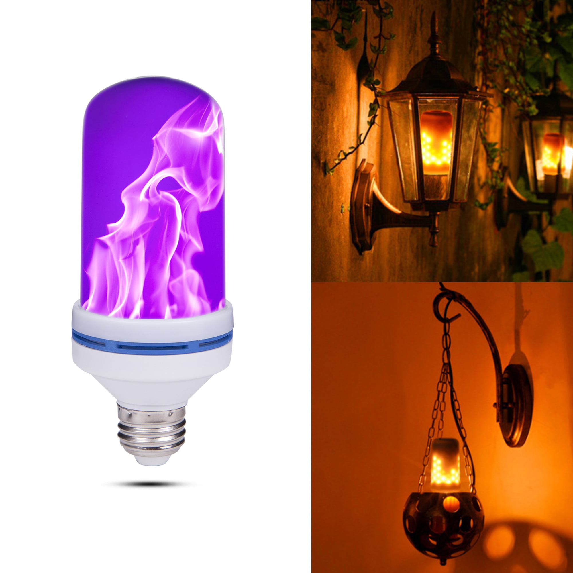 108LED Burning Flame Bulb 5V Fire Effect Burning Light Flicker Decor Lamp 