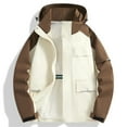 thumbnail image 2 of VBARHMQRT Jean Jackets Men's Spring and Autumn System with Extra Yard Outdoor Hardshell Jacket L, 2 of 4