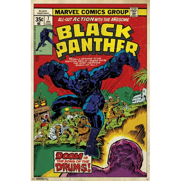 Marvel Comics - Black Panther - Cover #7 Wall Poster, 22.375" x 34"