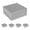Silver, variant on CECOBOX Gift Box 8"x8"x3.1" 5PC Black Matte Collapsible Magnetic Box with Lid for Gift, Packaging, Bridesmaid, Birthday, Christmas, Easy Assembly, Gift Boxes (8"x8"x3.1" (Pack of 5), Black)