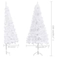 thumbnail image 4 of vidaXL Corner Artificial Christmas Tree White 150 cm PVC, 4 of 5