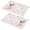 Pioneer Flower Floral-2, variant on Placemat, Pioneer Flower Floral Print Pattern Place Mats Table Mat Set Of 2, PVC Washable Placemats for Party Kitchen Dining Decoration, 18x12 Inch, Fade Resistant