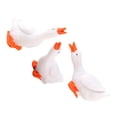 thumbnail image 2 of 3Pcs Simulation White Goose Ornaments Resin White Goose Landscaping Decorations, 2 of 6