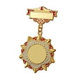 thumbnail image 1 of Medallas de premio en blanco, premios de metal, artesanías, aluminio, decorativos, ganadores de premios para Rojo, 1 of 8