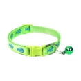thumbnail image 6 of Walbest Fish Bone & Reflective Cat Collar with Bell Basic Dog Cat Collar Buckle Adjustable Polyester Cat Dog Collar or Seatbelts, Adjustable 19-32cm, 6 of 7