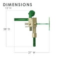 thumbnail image 4 of Gorilla Playsets Soft Rubber Wood Swing Set, Wood Cedar, 27’ x 27.50’ x 13’, 4 of 12