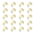 thumbnail image 1 of Unique Bargains 20Pack Zipper Stoppers, #5 Top & Bottom Stops for Rescue Repair, Light Golden, 1 of 6