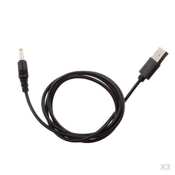 3pcs DC Barrel Cable De Alimentación 1.7mmx4.0 De Carga De Energía Hugo cable de carga dc