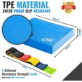 thumbnail image 7 of Invincible Fitness Foam Balance Pad Set with 5 Loop Resistance Bands, 7 of 7