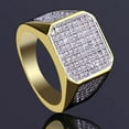 thumbnail image 4 of Golden Business Full Diamond Ring For Men, 4 of 5