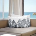 thumbnail image 4 of Outdoor Pillow Cover Pine Tree Set of 2 Waterproof Throw Pillowcases Forest White Black Decorative Patio Furniture Pillows for Couch Garden Indoor & Outdoor Use, 4 of 9