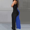 thumbnail image 4 of Aayomet Women's Casual Jumpsuit Workout Jumpsuit Long Sleeved Sports Jumpsuit,Blue M, 4 of 5