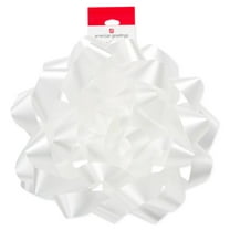 American Greetings 4.25 in. Giant White Confetti Gift Bow for Christmas, Birthdays, All Occasions (1-Count)