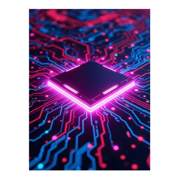 Diamond Art Kits for Adults, Illuminated Circuit Board Tech 5D Diamond Painting Kits for Adults Beginners, DIY Full Drill Diamond Painting, Gem Art and Crafts 12x16