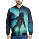 thumbnail image 4 of Chaqueta con cremallera y estampado 3D de astronauta espacial para hombre, chaqueta informal de calle, sudadera con cremallera y manga larga, 4 of 5