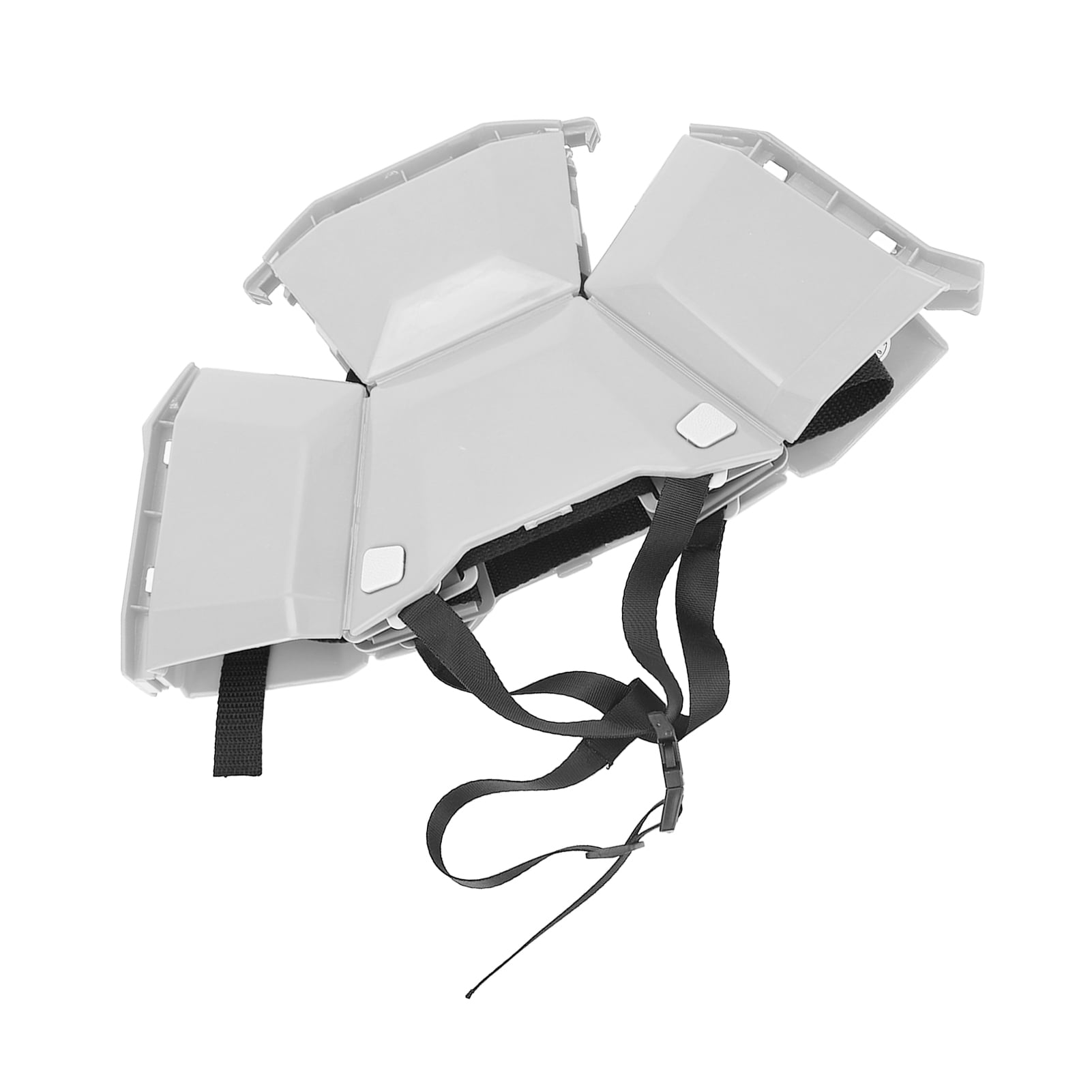 M Buder High Strength Plastic Foldable Helmet Portable Head Protection Safety Hard Hat for Outdoor Work Sports Travel Emergency Rescue (15.7 inches / 40 cm), White Color, 1 Pack