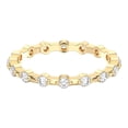 thumbnail image 4 of KEEVA JEWELS 0.55 Carat Round Lab Grown Diamond Anniversary Band for Women, Made in 10K Yellow Gold Size 6, 4 of 6