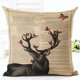 thumbnail image 1 of Funda de almohada de lino personalizada, cubierta de cojín de ciervo geométrico, estilo nórdico, decoración para el hogar, 24 estilos, envío directo, nuevo, 1 of 4