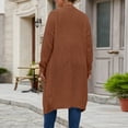 thumbnail image 6 of Gamivast Long Cardigan Sweaters for Women Plus Size Open Front Chunky Knit Lightweight Duster Outerwear Casual Fall Winter Tops Loose Fit Ribbed Cuffs Cozy Sweaters, 6 of 6