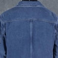 thumbnail image 4 of Chaqueta vaquera para hombre, acolchada, de lana elástica, abrigos vaqueros para hombre, acolchado azul cálido con oveja, precio económico, moda elegante, talla grande L Y2k, 4 of 5