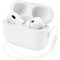 thumbnail image 1 of Yanonmyfd Funda Silicona para AirPods Pro 2 (2022/2023), Estuche de Silicona Líquida para AirPods Pro 2.ª con Cordón, LED Frontal Visible y Compatible con USB-L/USB-C - Negro,Blanco, 1 of 27