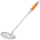 thumbnail image 4 of Espátula para wok de acero inoxidable con mango de madera, espátula para saltear, cuchara, cucharón, volteador, utensilio de cocina para cocina y restaurante, 4 of 7