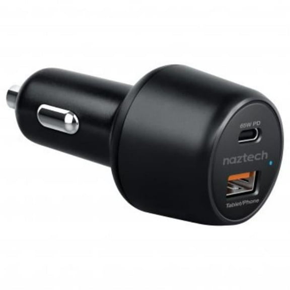 Naztech  Speed Max65 PD65W Plus QC3 Car Charger, Black