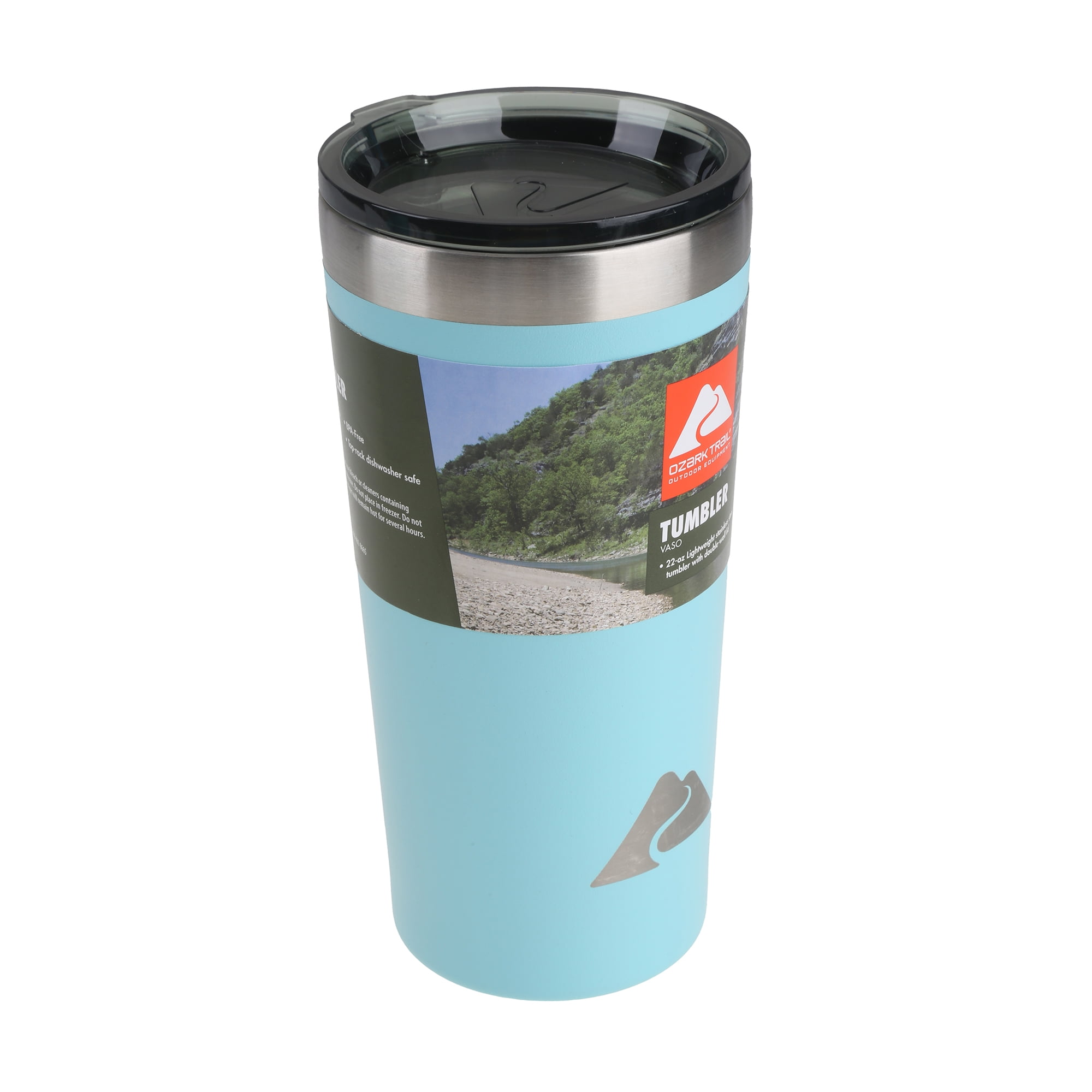 Ozark Trail 22 oz Vacuum Insulated Stainless Steel Tumbler-Mountain Print -  Yahoo Shopping