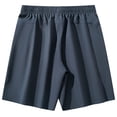 thumbnail image 6 of Trgacdwlo Quick Dry Shorts Men Elastic Waist Drawstring Workout Shorts Men Wide Leg Summer Hiking Shorts Men Gym with Pocket Gray M, 6 of 8