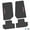 Black w/ Pink Insert, variant on Flextread Floor Mats for 07-13 Jeep Wrangler JK 2-Door - Mopar Licensed Factory Fit - Black w/ Tan Sahara Insert - 100% Made in USA